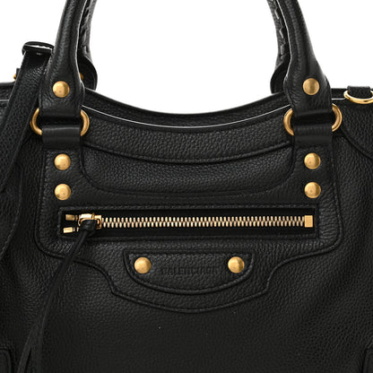 Balenciaga Grained Calfskin Neo Classic Gold Hardware S City Black 8 of 12