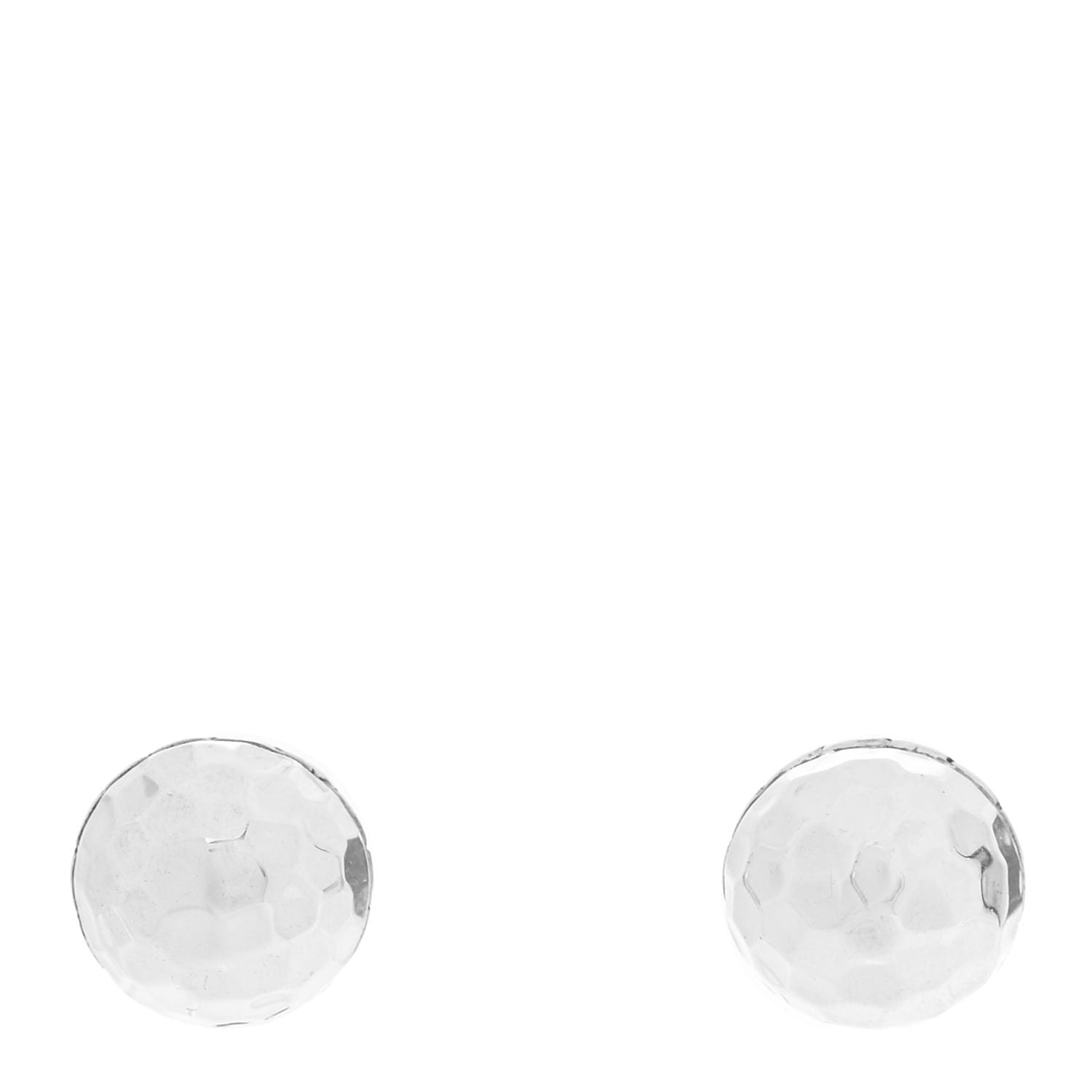 John Hardy Sterling Silver Classic Chain Hammered Stud Earrings 1 of 5