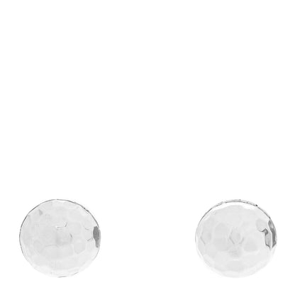 John Hardy Sterling Silver Classic Chain Hammered Stud Earrings 1 of 5
