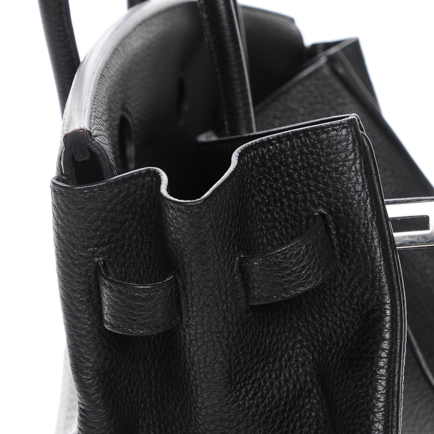 Hermes Taurillon Clemence Birkin 35 Black 8 of 30