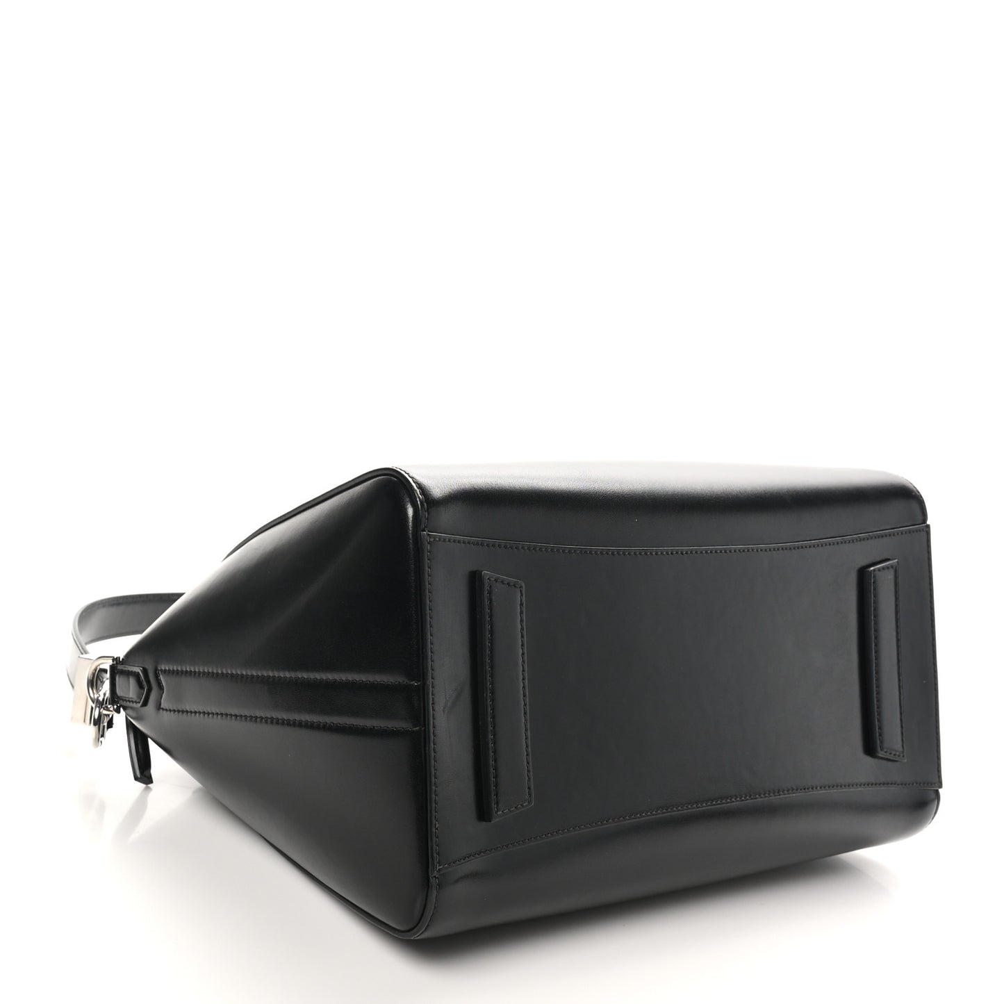 Shiny Lord Calfskin Medium Antigona Black
