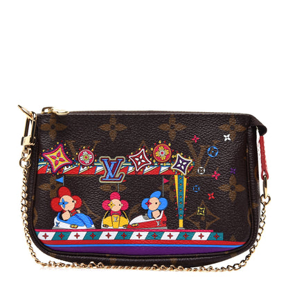 Louis Vuitton Monogram 2020 Christmas Animation Bumper Cars Mini Pochette Accessories Coquelicot 1 of 11