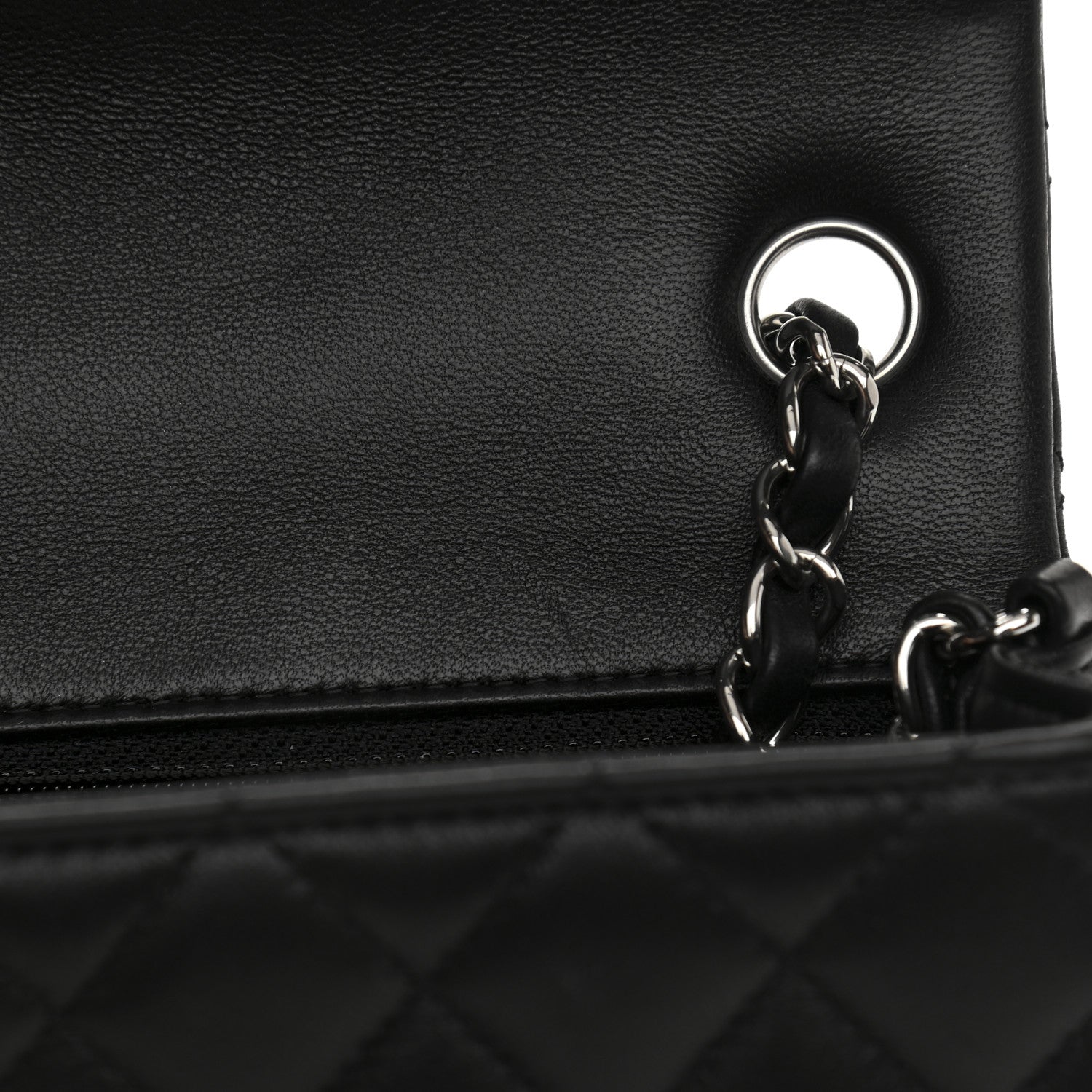 Chanel Lambskin Quilted Mini Rectangular Flap Black 7 of 12