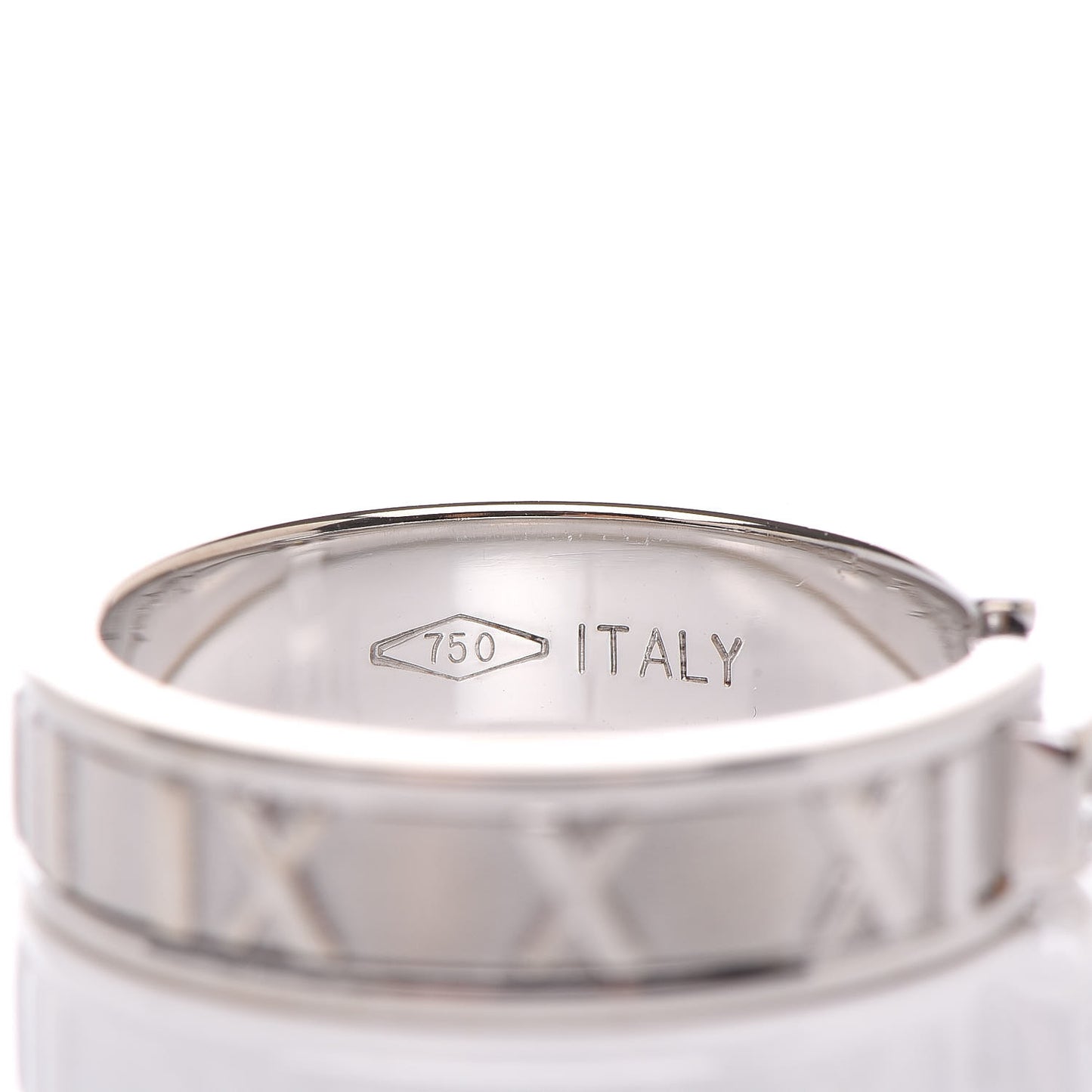18K White Gold Diamond Atlas Ring 54 7