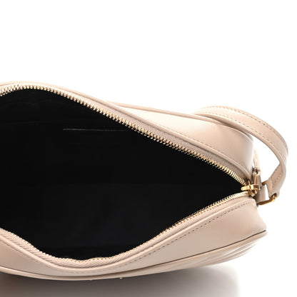 Saint Laurent Calfskin Matelasse Monogram Lou Camera Bag Dark Beige 5 of 9