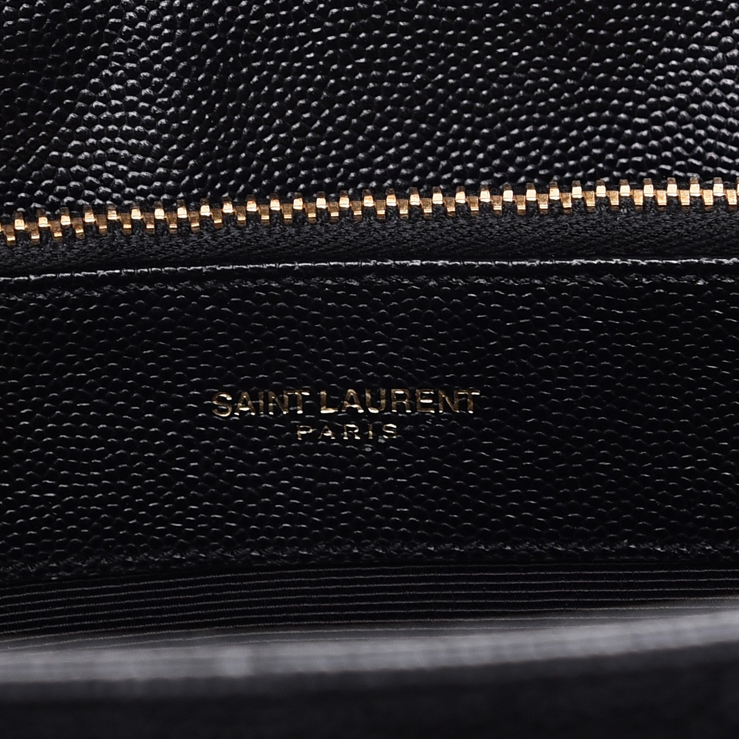 Saint Laurent Grain De Poudre Matelasse Chevron Monogram Shopping Bag Black 6 of 8
