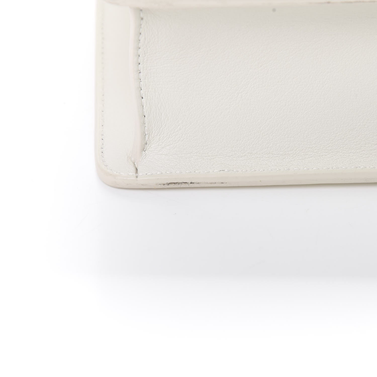 Christian Dior Calfskin 30 Montaigne Flap Bag White 13 of 14