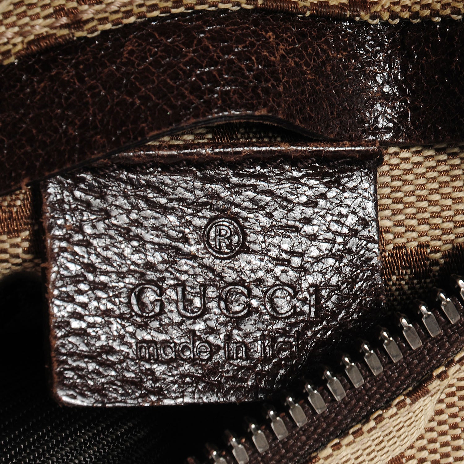 Gucci GG Monogram Double Pocket Belt Bag Dark Brown 7 of 10