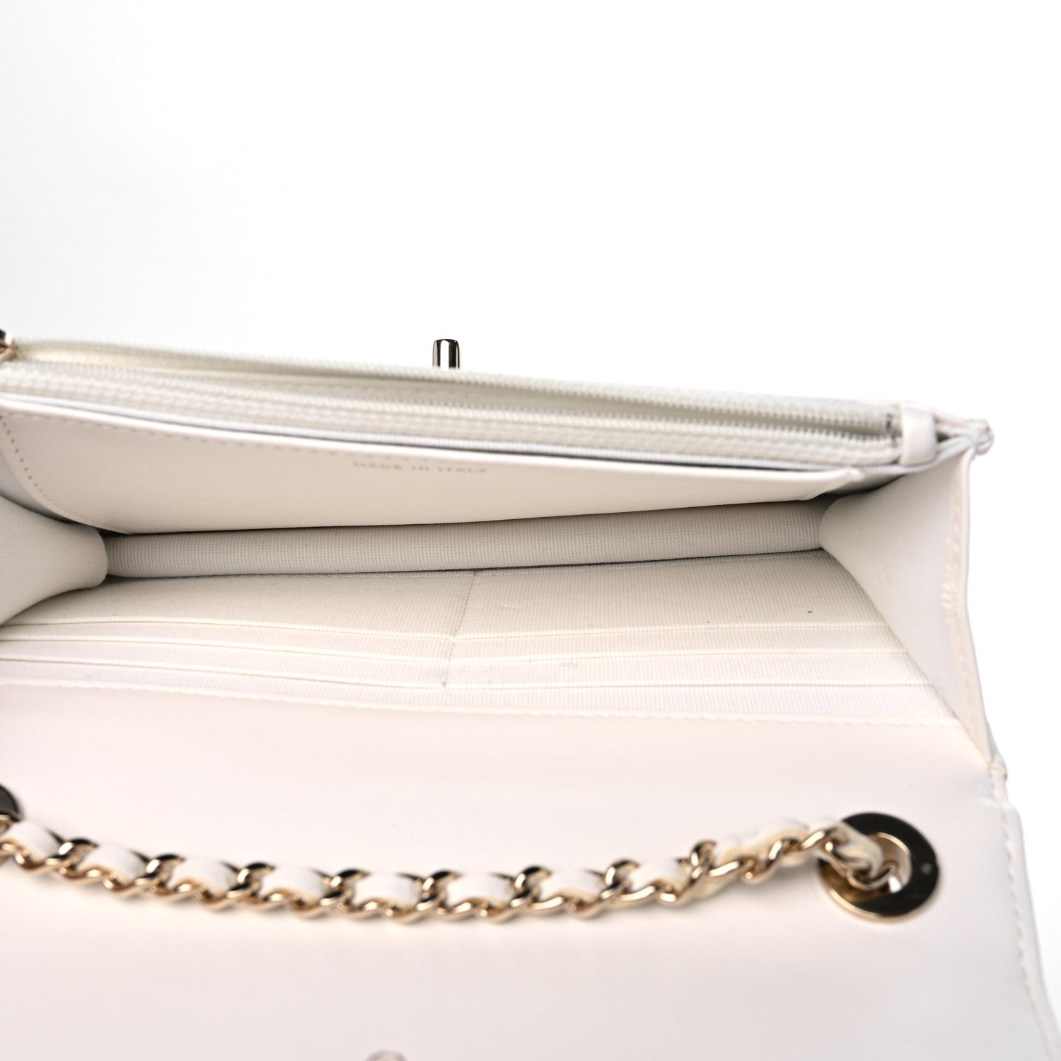 Chanel Lambskin Quilted Trendy CC Wallet On Chain WOC White 6 of 13