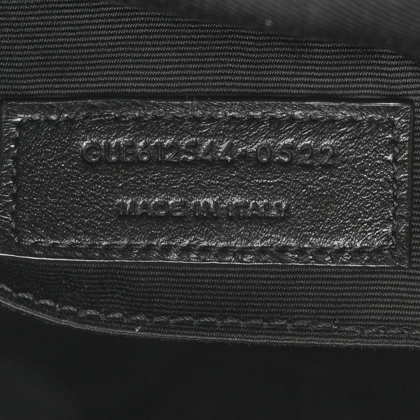 Calfskin Matelasse Monogram Lou Camera Bag Black