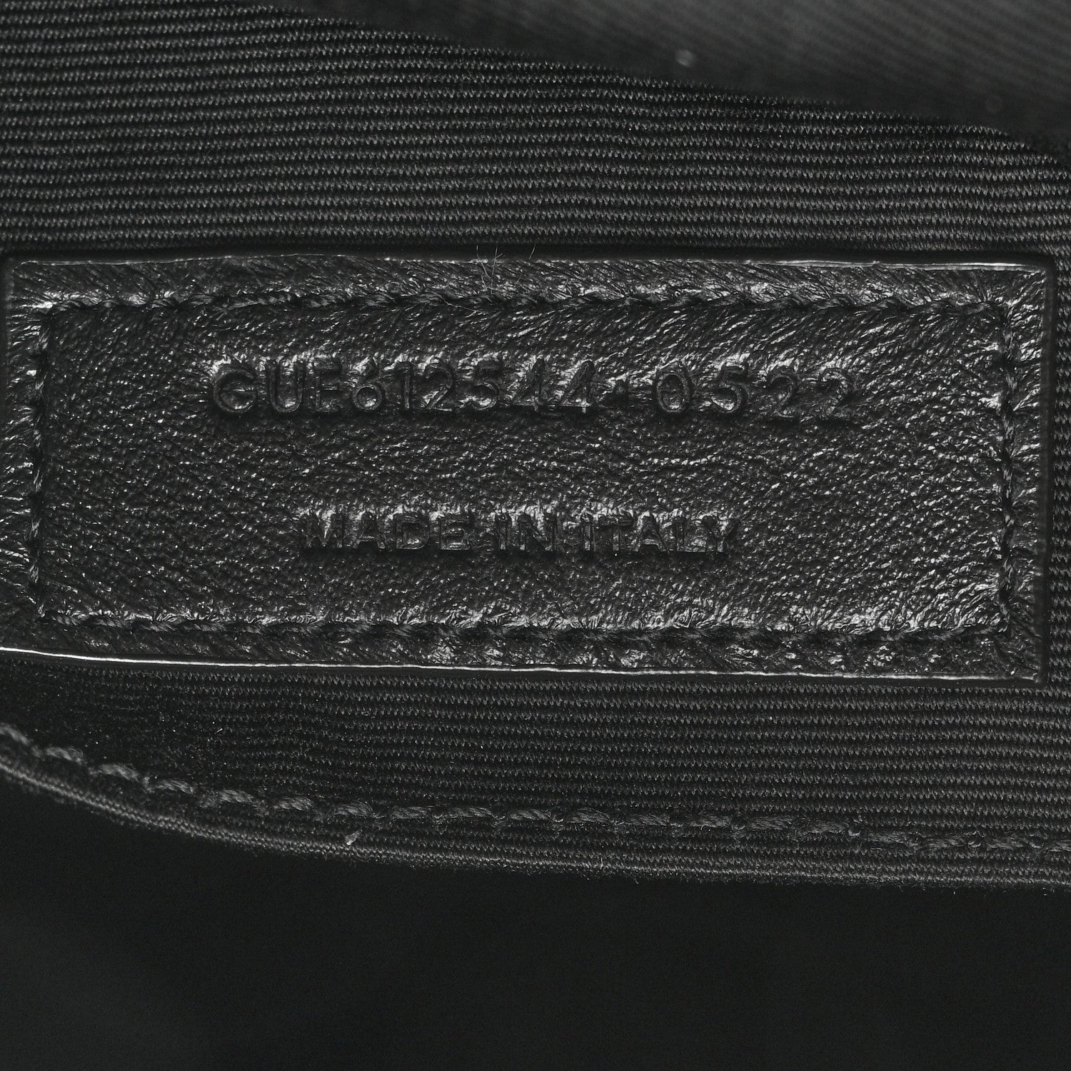 Saint Laurent Calfskin Matelasse Monogram Lou Camera Bag Black 7 of 9
