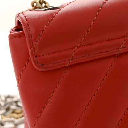 Off-White Calfskin Diagonal Quilted Jackhammer 17 Shoulder Bag Red 14 of 15