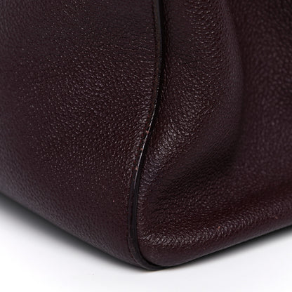 Saint Laurent Grained Calfskin Medium Cabas Rive Gauche Amaranto 16 of 29