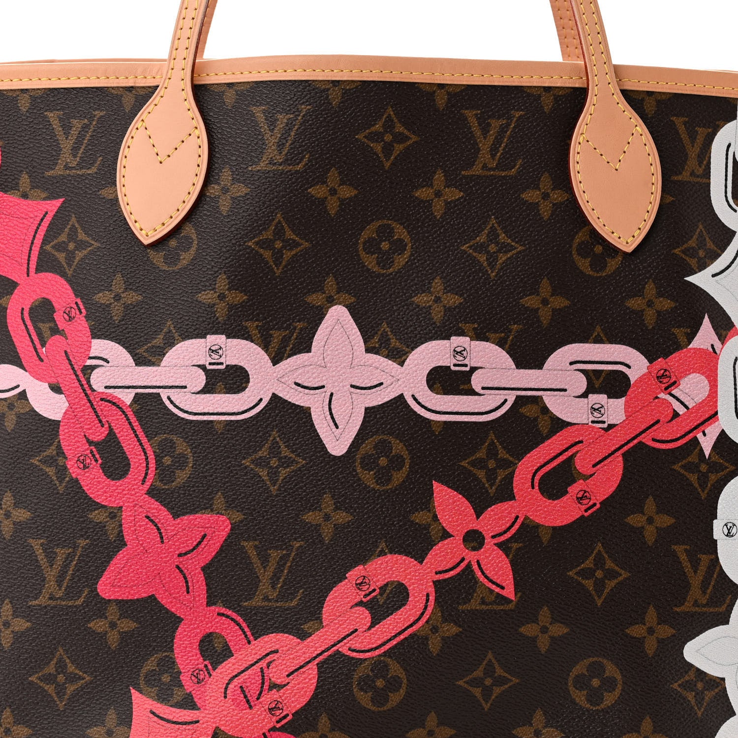 Louis Vuitton Monogram Bay Neverfull MM Rose Ballerine Poppy 8 of 10