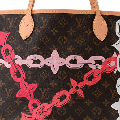 Louis Vuitton Monogram Bay Neverfull MM Rose Ballerine Poppy 8 of 10