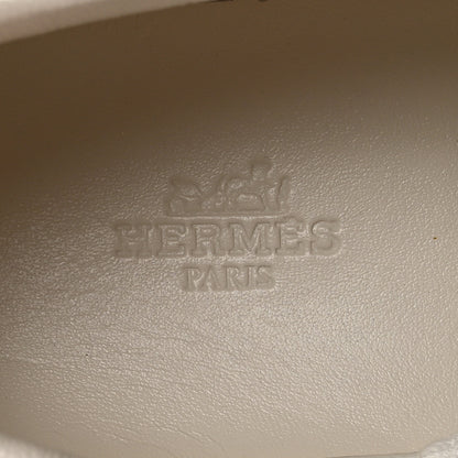 Hermes Swift Peinture Fraiche Womens Quicker Sneakers 39 White Black 8 of 9