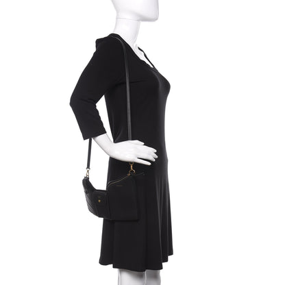 Fendi Vitello Grace 3 Pocket Mini Crossbody Bag Matte Black 2 of 11