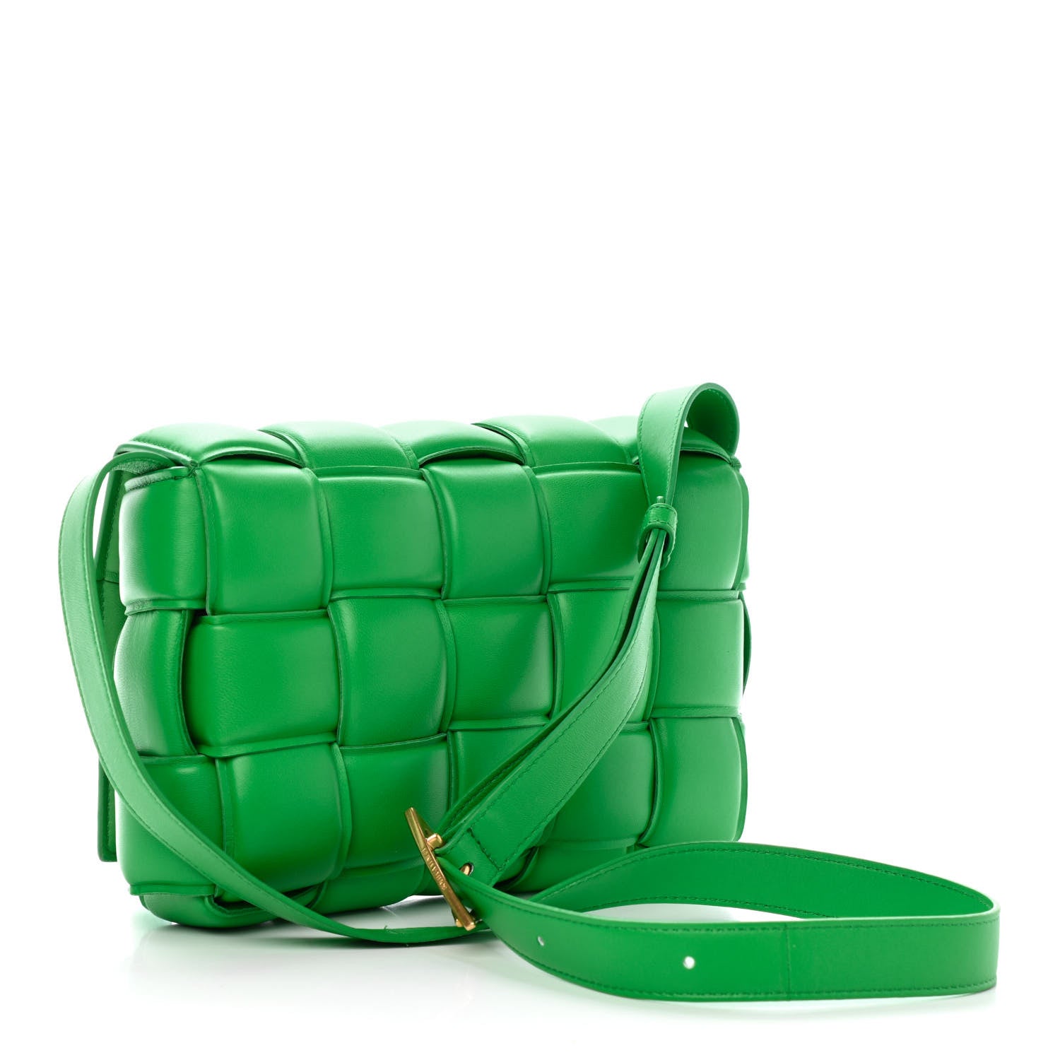 Bottega Veneta Nappa Maxi Intreccio Padded Cassette Crossbody Bag Grass 3 of 10