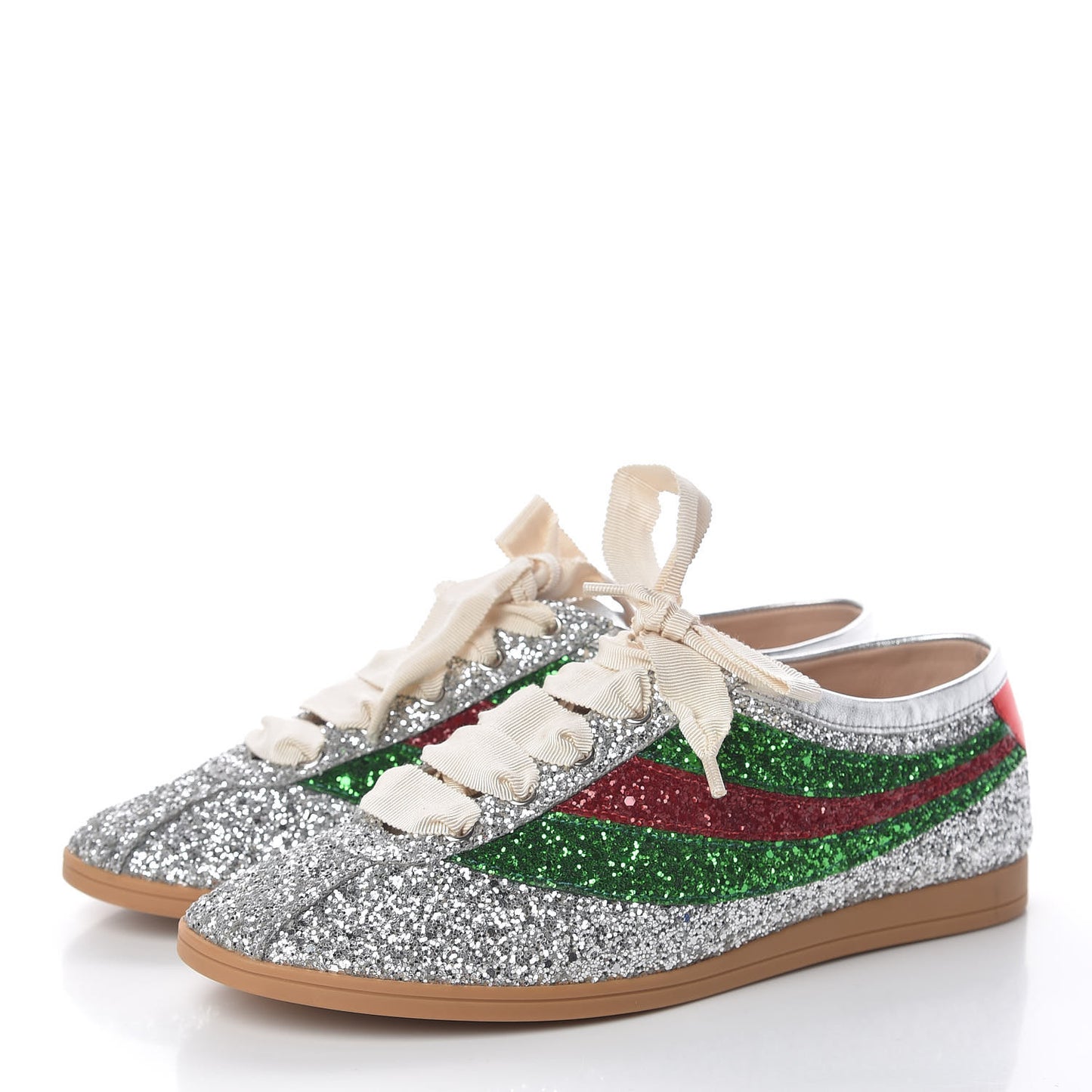 Glitter Fabric Web Mens Falacer Sneakers 7 Silver