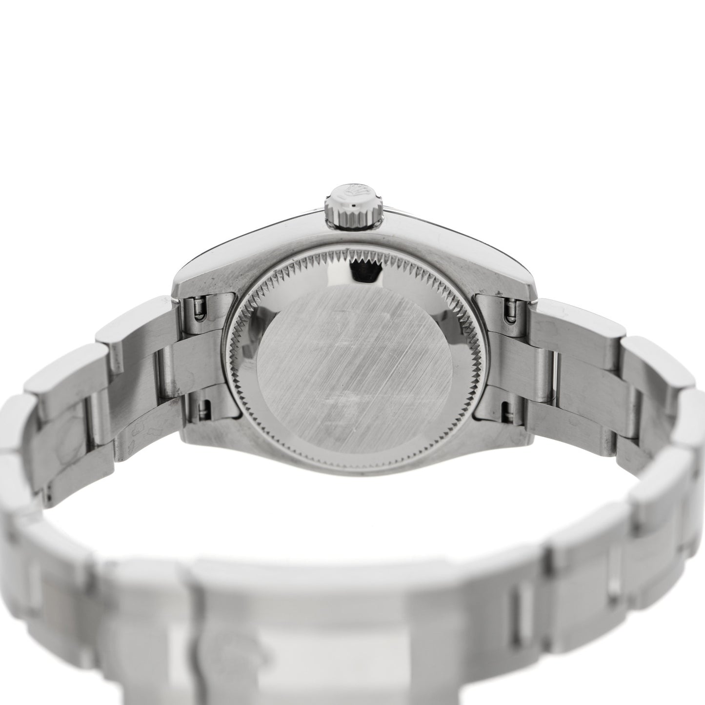 Stainless Steel 18K White Gold Diamond Black Mother of Pearl 26mm Datejust Watch Silver 179174