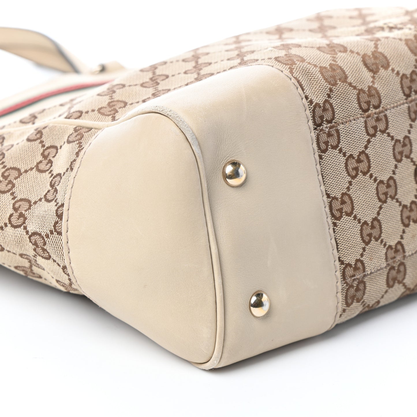 Monogram Web Medium Mayfair Tote Off White