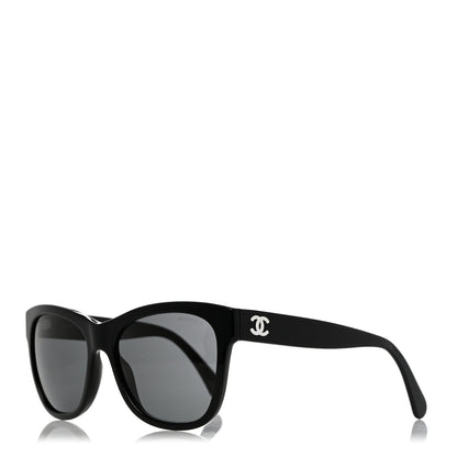 Chanel Acetate Square CC Sunglasses 5380 Black 1 of 8