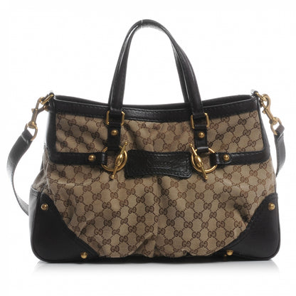 Gucci Monogram Jockey Tote 1 of 7