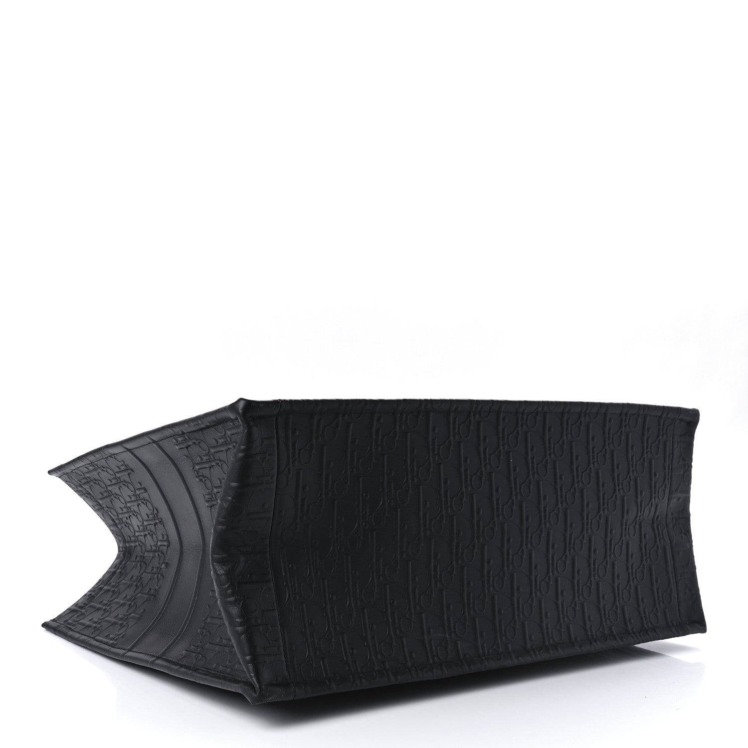 Christian Dior Oblique Calfskin Embossed Book Tote Black 4 of 9