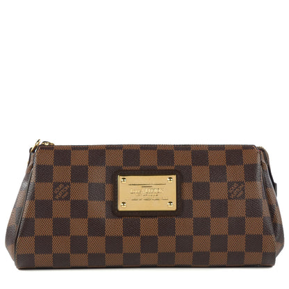 Louis Vuitton Damier Ebene Eva Clutch 1 of 8