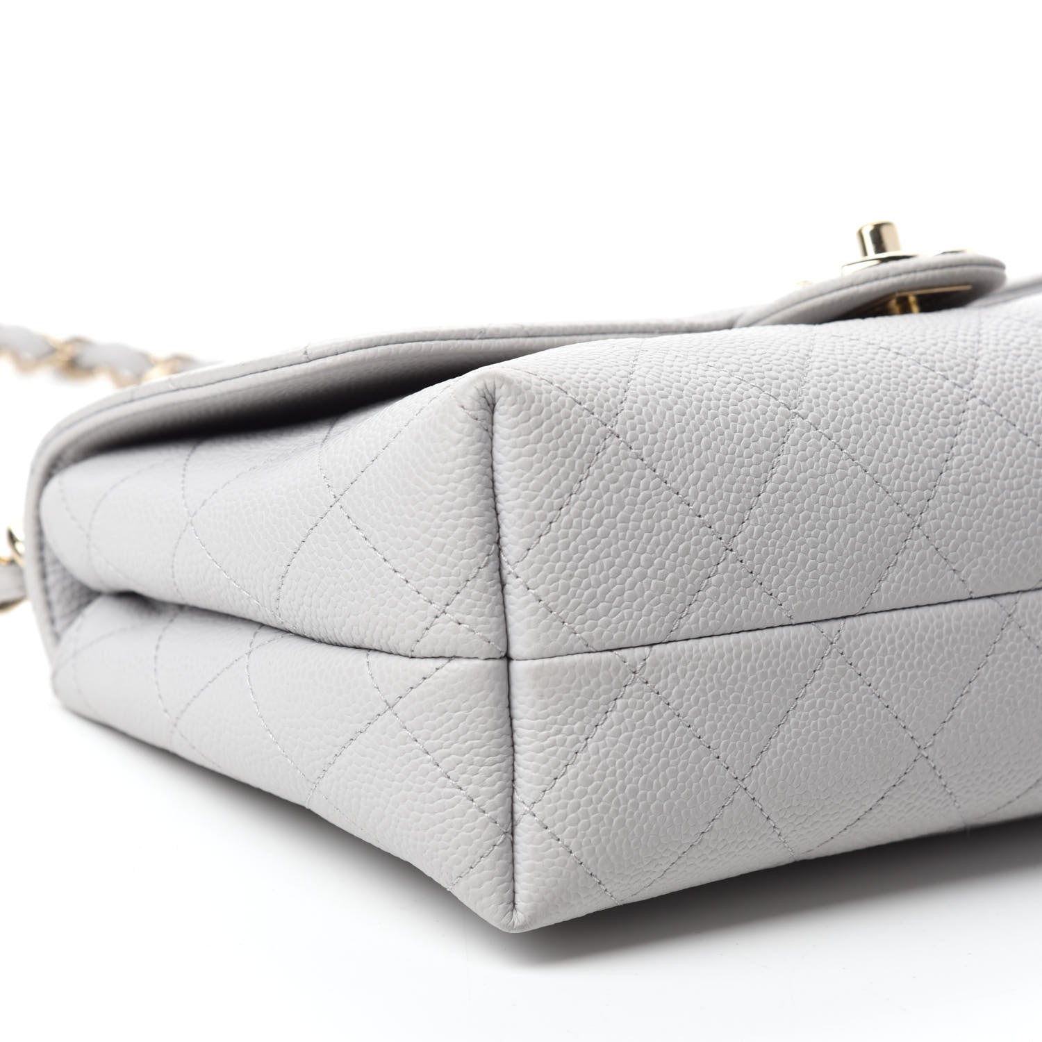 Chanel Caviar Quilted City Walk Flap Light Grey 6 of 15
