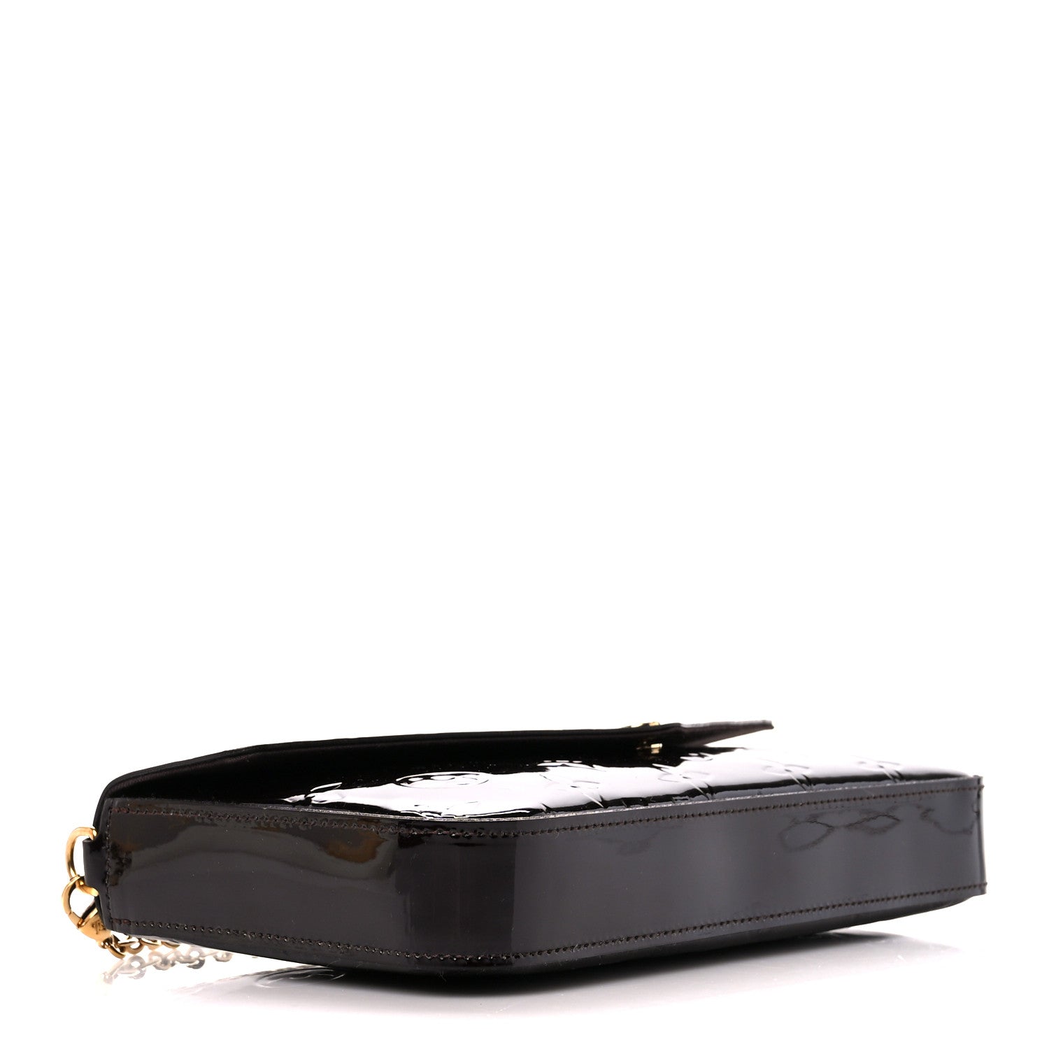 Louis Vuitton Vernis Pochette Felicie Chain Wallet Amarante 5 of 11