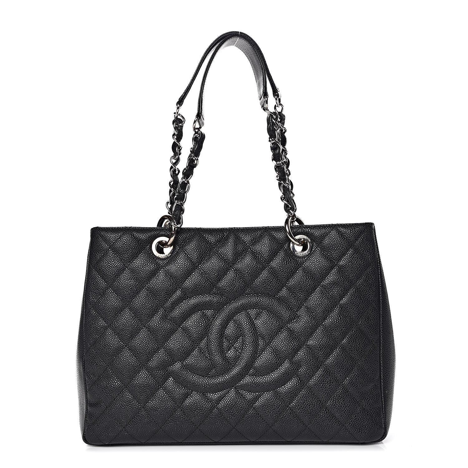 Chanel Caviar Quilted Grand Shopping Tote GST Black 1 of 14