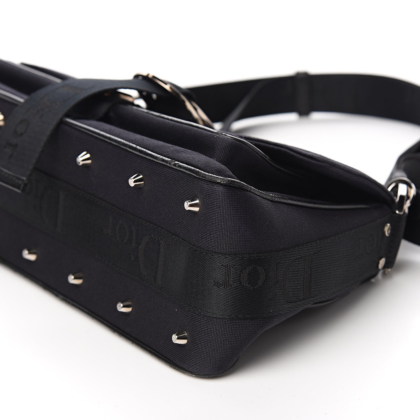 Silk Jersey Crystal Hardcore Clutch Black