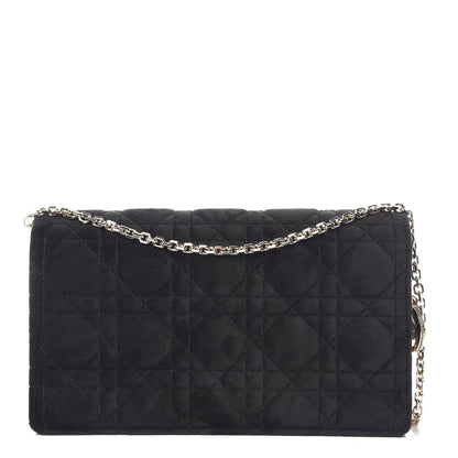 Christian Dior Velvet Cannage Lady Dior Convertible Clutch Black 1 of 12