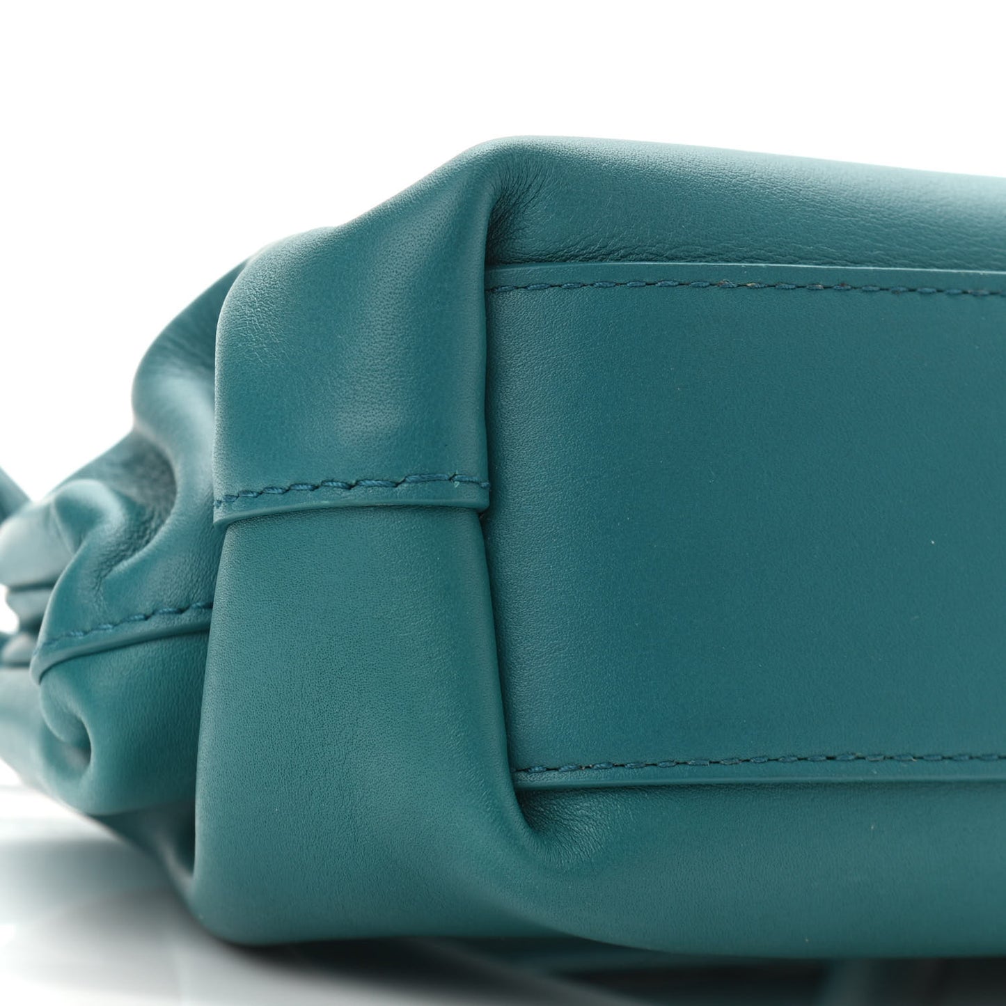 Calfskin Small The Point Triangle Bag Mallard