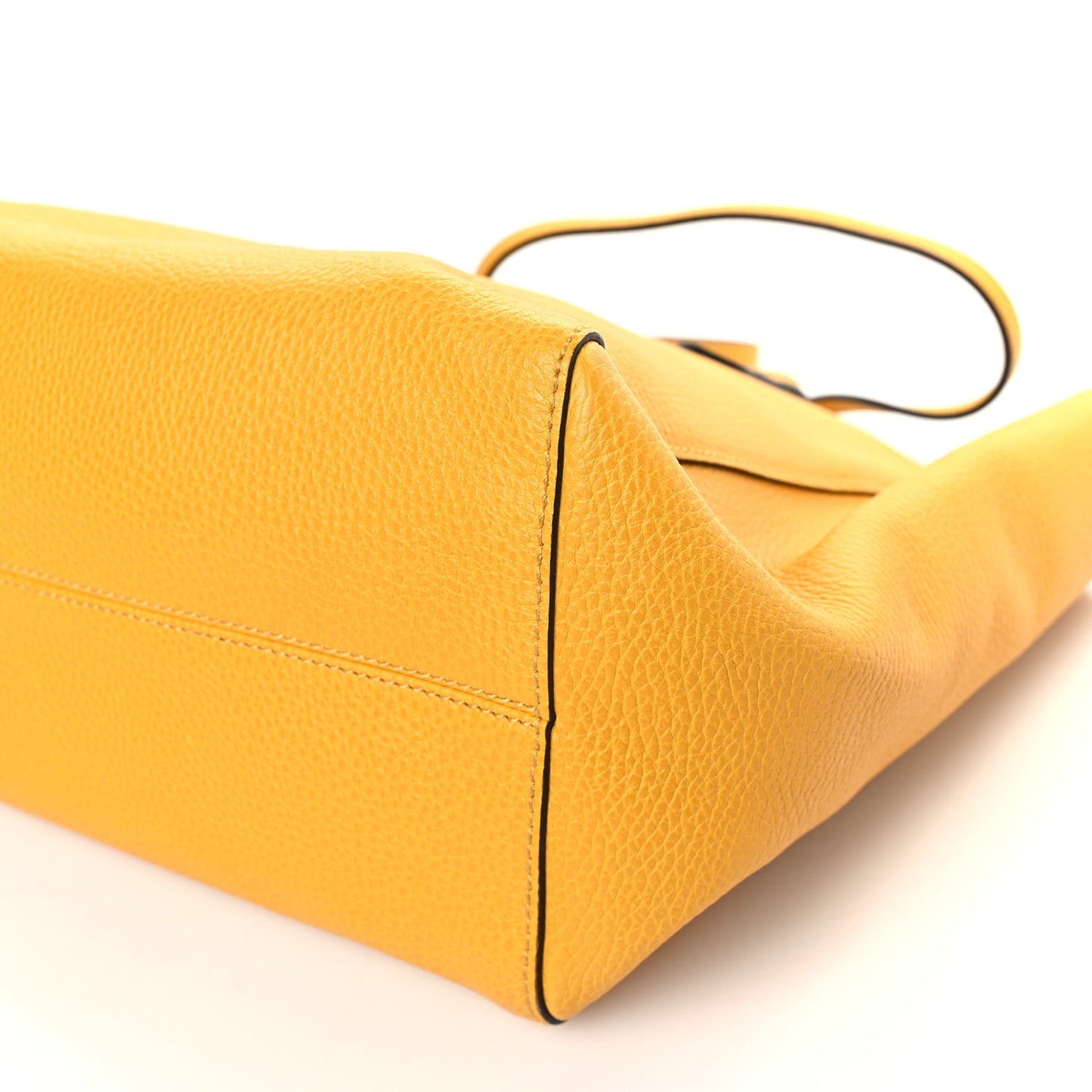Dollar Calfskin Medium Swing Tote Yellow