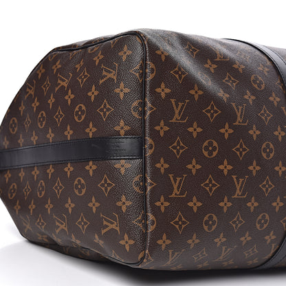 Louis Vuitton Monogram Macassar Keepall Bandouliere 55 11 of 12
