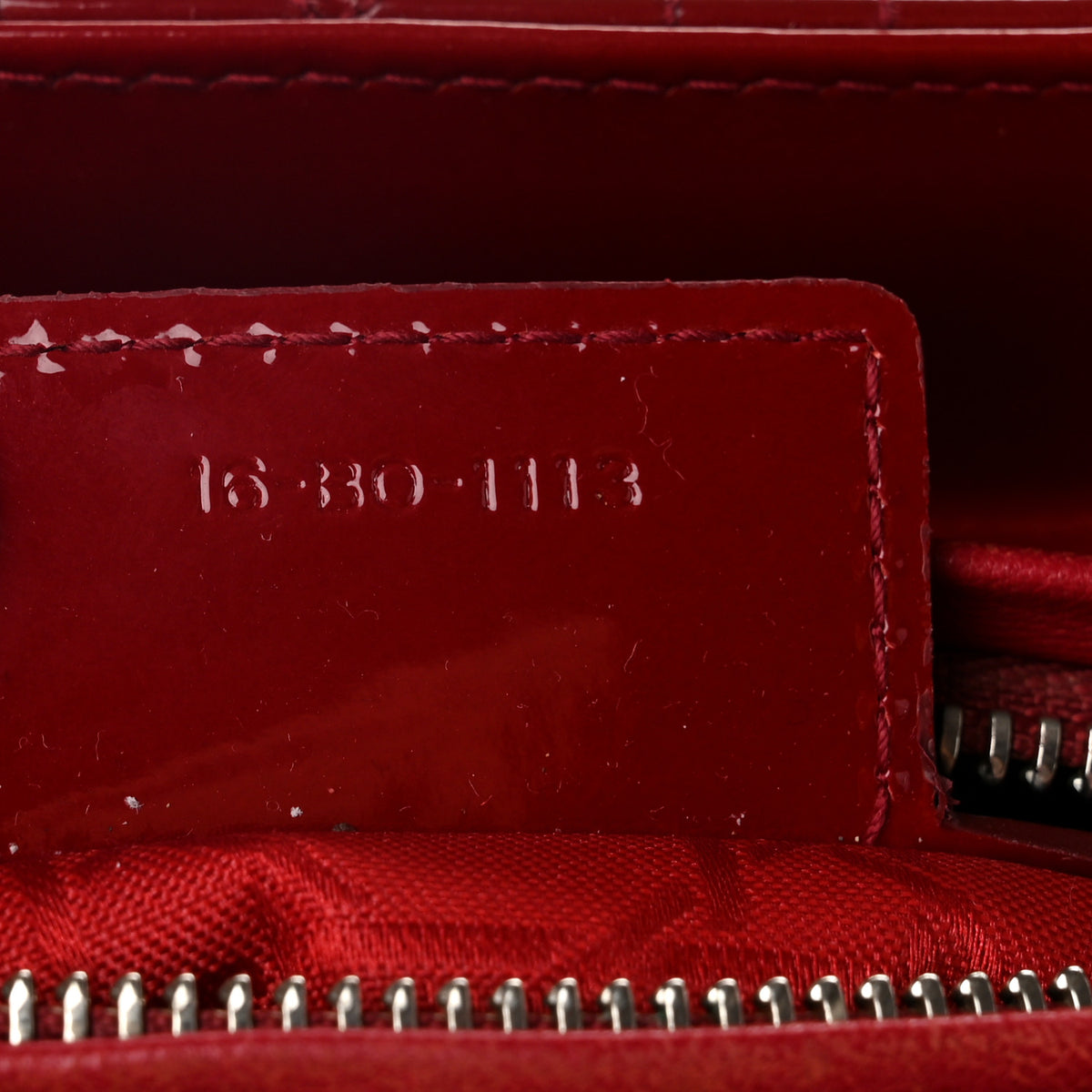 Christian Dior Patent Cannage Medium Lady Dior Red 7 of 10