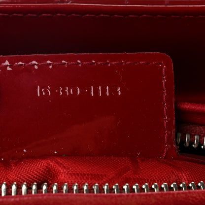 Christian Dior Patent Cannage Medium Lady Dior Red 7 of 10
