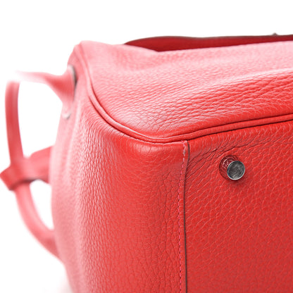 Hermes Taurillon Clemence Lindy 30 Rouge Casaque 10 of 14