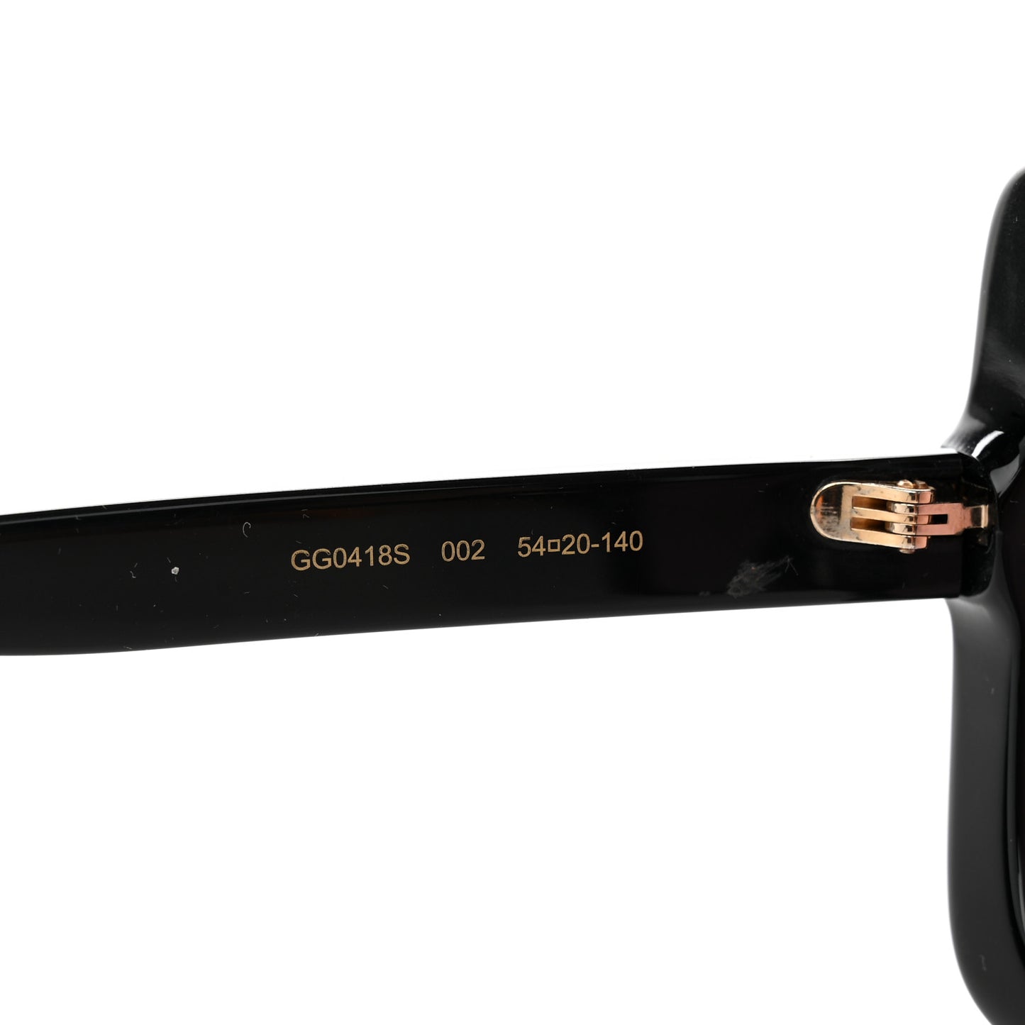 Crystal Square Frame GG Sunglasses GG0418S Black Pink