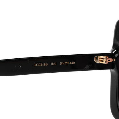 Gucci Crystal Square Frame GG Sunglasses GG0418S Black Pink 5 of 7