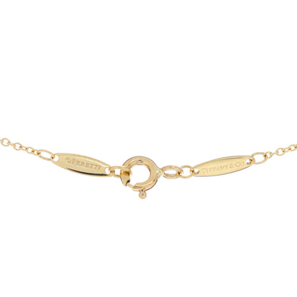 Tiffany 18K Yellow Gold Diamond .41ct Elsa Peretti Diamonds by the Yard Pendant Necklace 4 of 5