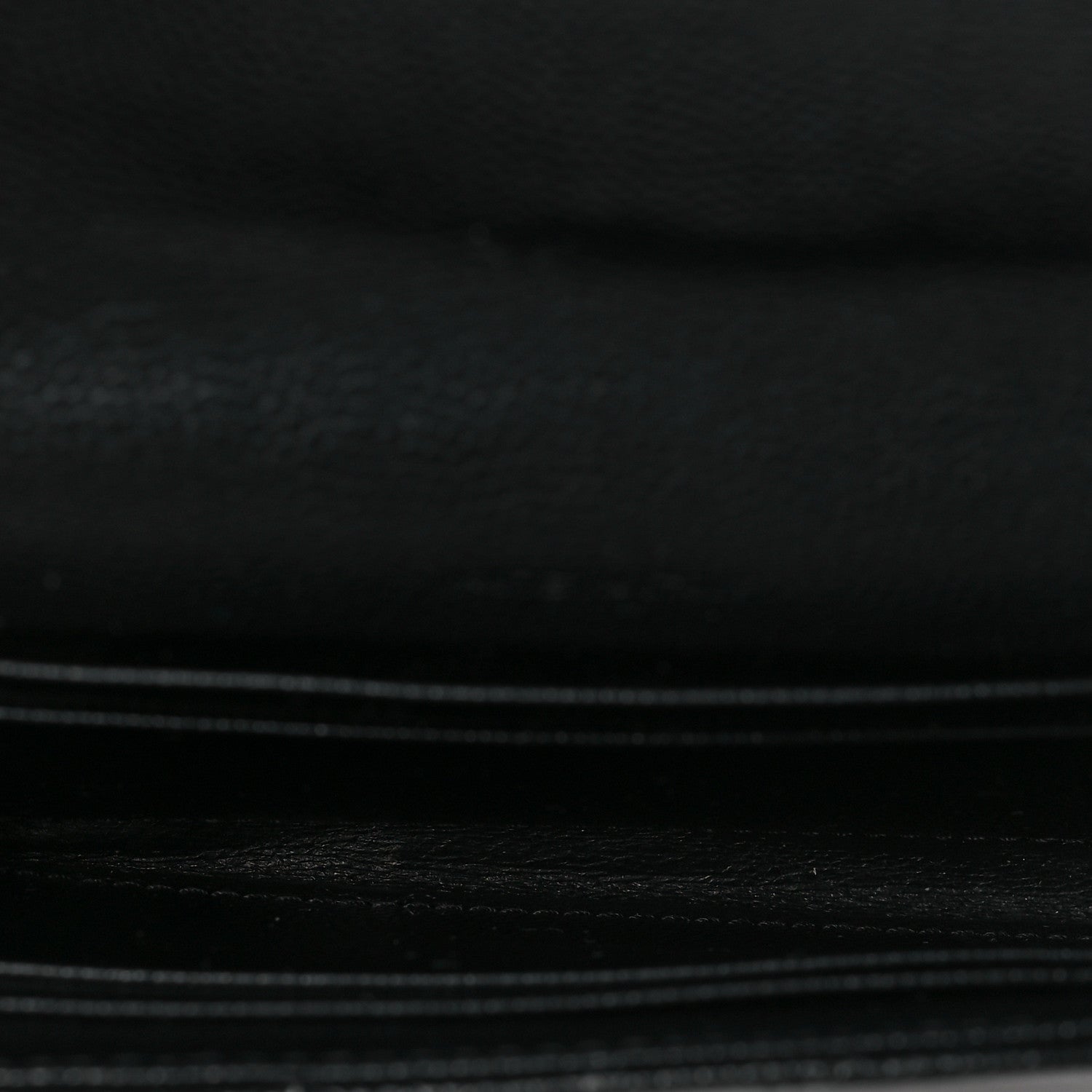 Saint Laurent Grain De Poudre Matelasse Chevron Small Monogram Envelope Wallet Black 5 of 8