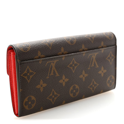 Louis Vuitton Monogram Sarah Wallet NM Coquelicot 3 of 7