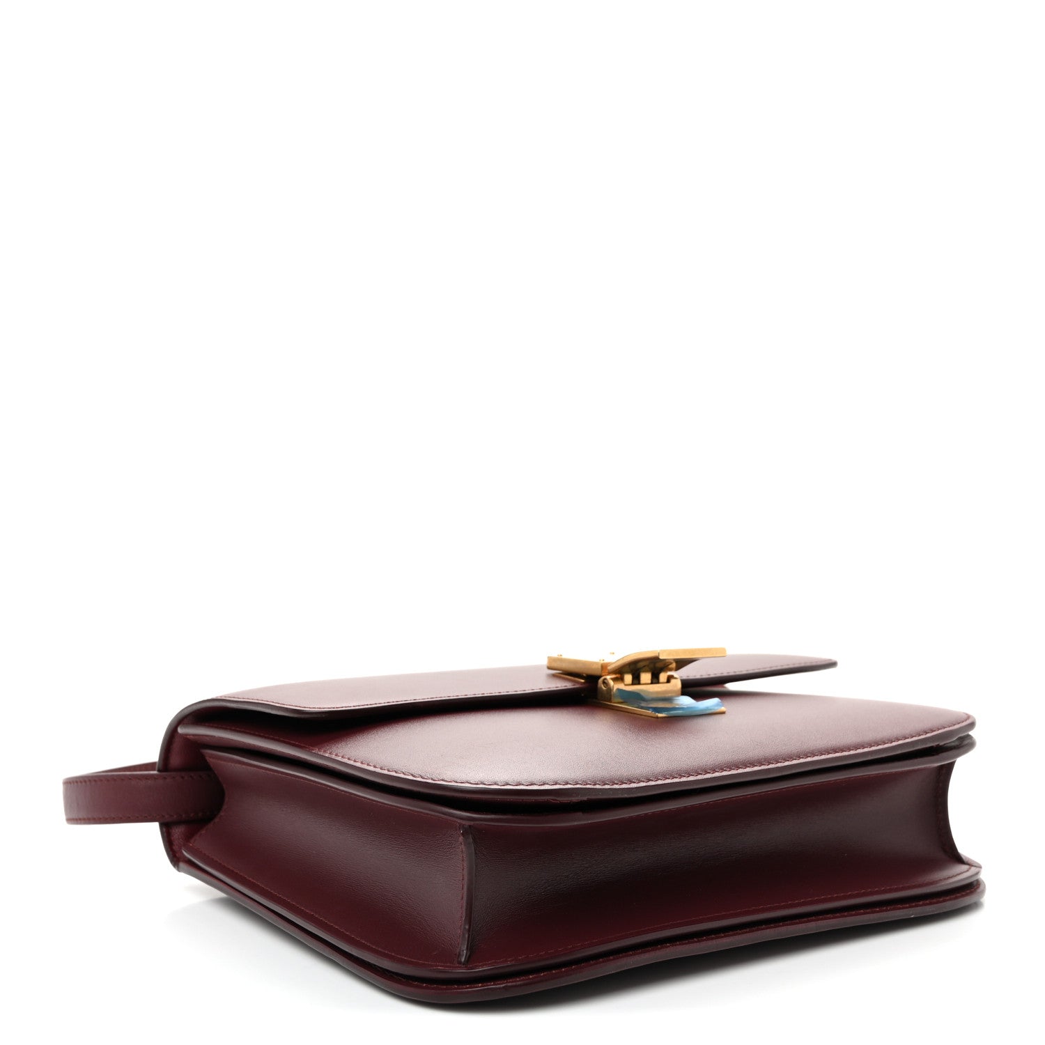 Celine Box Calfskin Medium Classic Box Flap Bag Burgundy 4 of 10
