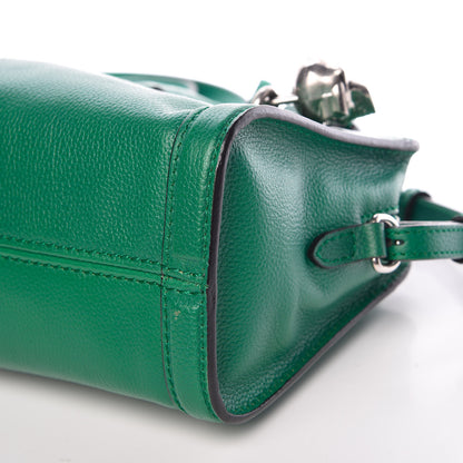 Alexander McQueen Pebbled Calfskin Mini Padlock Tote Green 11 of 12