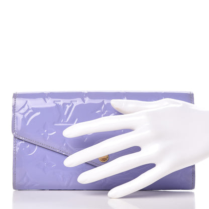 Louis Vuitton Vernis Sarah Wallet NM Lilac 2 of 13