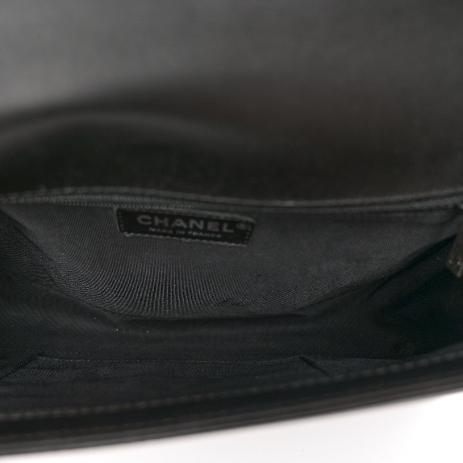 Chanel Lambskin Geometric Chevron Quilted New Medium Boy Flap Black 5 of 12