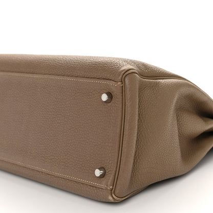 Hermes Togo Kelly Retourne 35 Etoupe 10 of 14